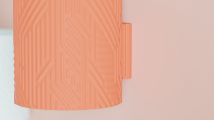 Wall Mounted Planter, Vertical Kitchen Organizer Slide Insert DripTray CircuitTexture