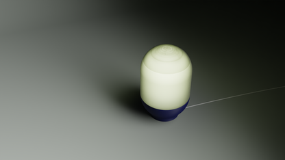 Original Capsule Pendant Light, Minimalist Style Diffuser Shade, Scandinavian Workspace Lamp, Soft Geometric Illumination