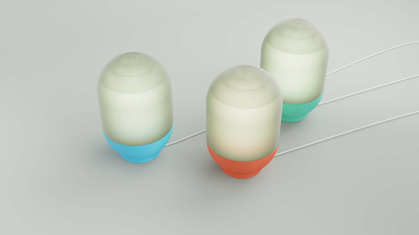 Original Capsule Pendant Light, Minimalist Style Diffuser Shade, Scandinavian Workspace Lamp, Soft Geometric Illumination