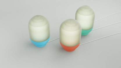 Original Capsule Pendant Light, Minimalist Style Diffuser Shade, Scandinavian Workspace Lamp, Soft Geometric Illumination