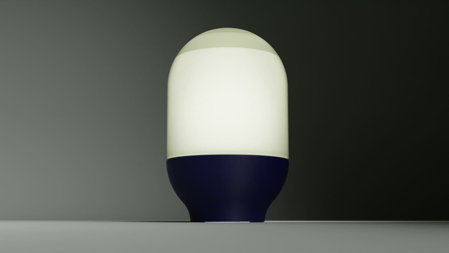 Original Capsule Pendant Light, Minimalist Style Diffuser Shade, Scandinavian Workspace Lamp, Soft Geometric Illumination