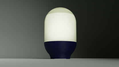 Original Capsule Pendant Light, Minimalist Style Diffuser Shade, Scandinavian Workspace Lamp, Soft Geometric Illumination