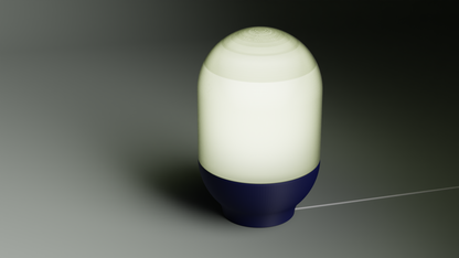 Original Capsule Pendant Light, Minimalist Style Diffuser Shade, Scandinavian Workspace Lamp, Soft Geometric Illumination