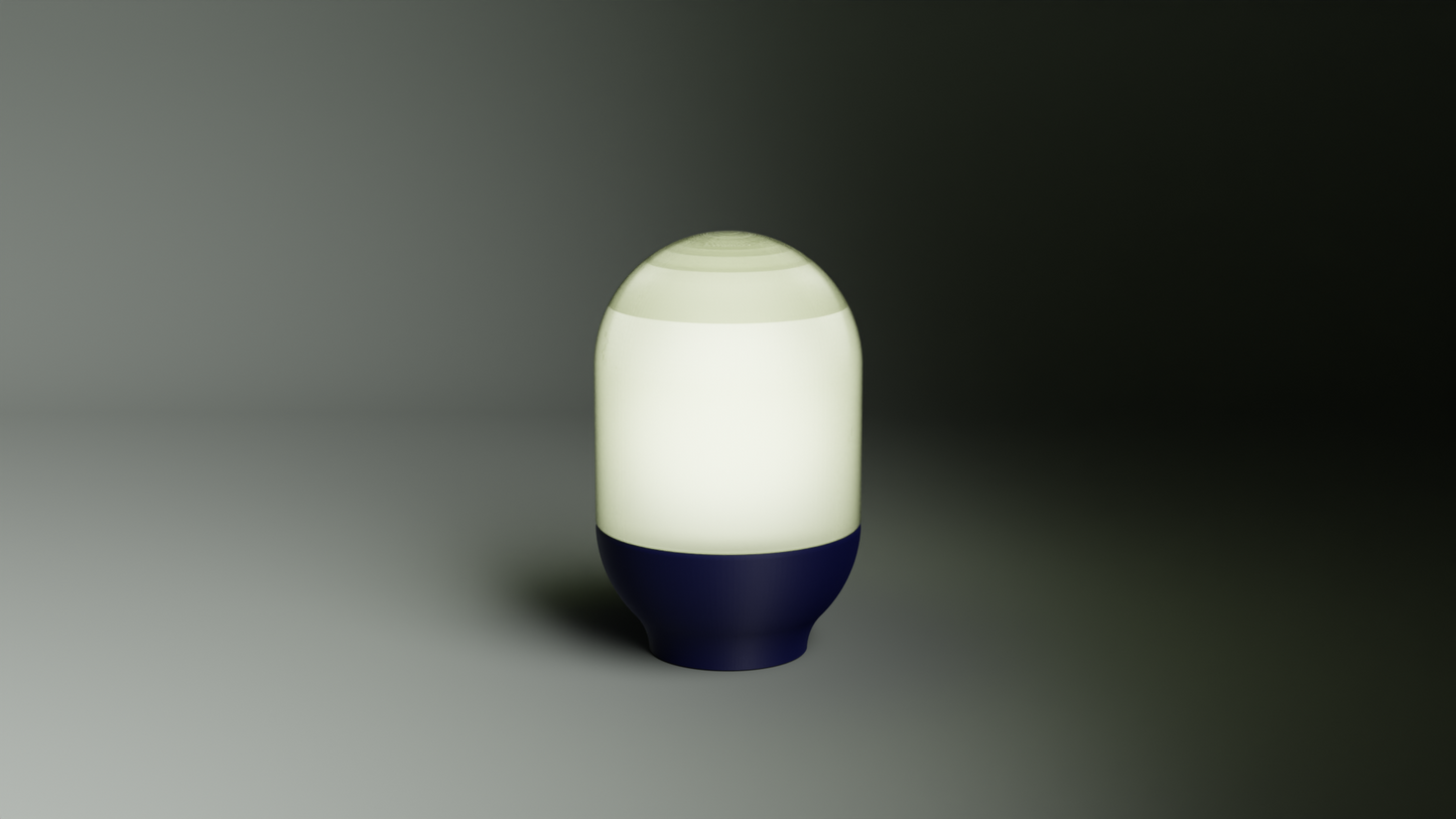 Original Capsule Pendant Light, Minimalist Style Diffuser Shade, Scandinavian Workspace Lamp, Soft Geometric Illumination