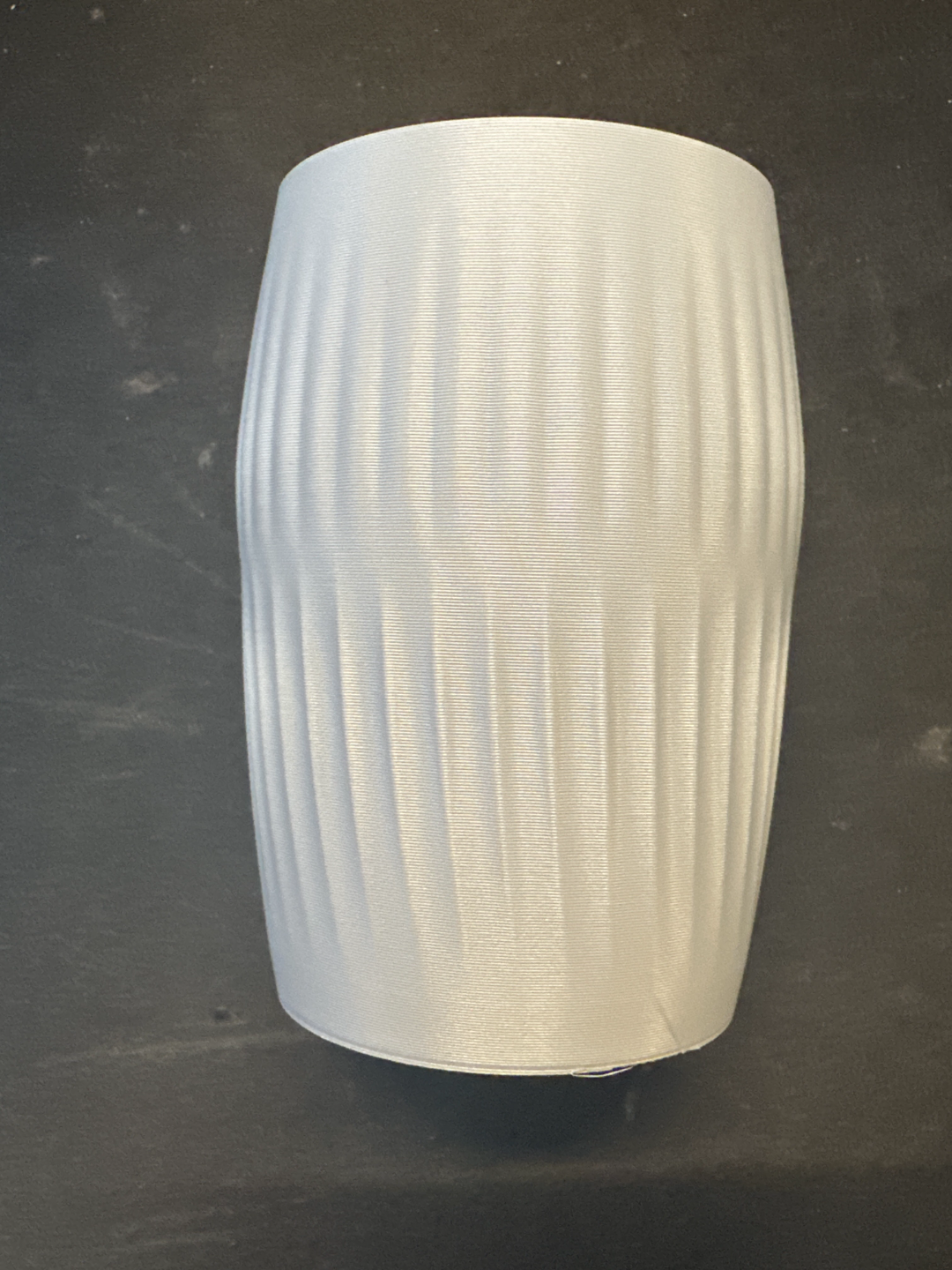 Modern Vase, Ripple Ridge Decorative Japandi Tabletop Centerpiece Slate Minimalist