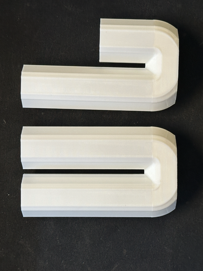 Decorative Vase, Architectural Art Deco Letter Holder, Minimalist Centerpiece, Matte