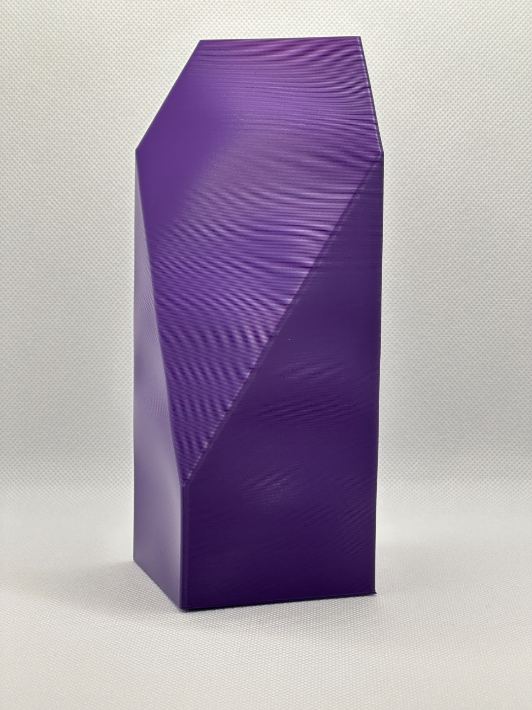 Original Artistic Vase Pair, Stylish Geometric Hexagonal Opening, Modern Tabletop Flower Holder, Contemporary Accent