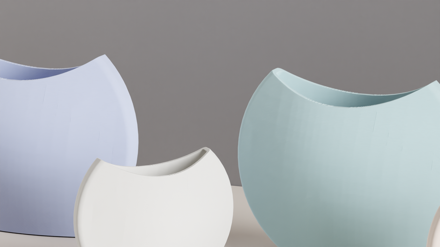 Modern Vase, Geometric Tabletop Accent, Contemporary Flower Holder, Japandi Minimalist