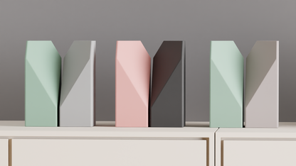 Original Artistic Vase Pair, Stylish Geometric Hexagonal Opening, Modern Tabletop Flower Holder, Contemporary Accent