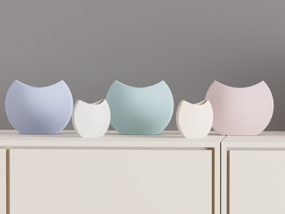 Modern Vase, Geometric Tabletop Accent, Contemporary Flower Holder, Japandi Minimalist