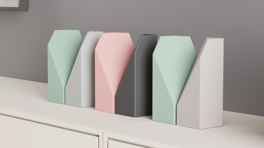 Original Artistic Vase Pair, Stylish Geometric Hexagonal Opening, Modern Tabletop Flower Holder, Contemporary Accent