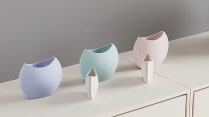 Modern Vase, Geometric Tabletop Accent, Contemporary Flower Holder, Japandi Minimalist