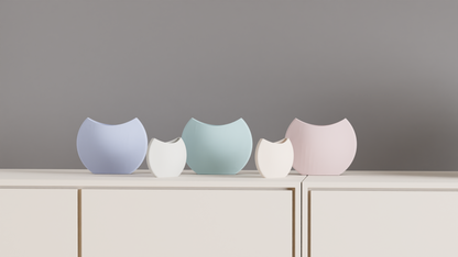 Modern Vase, Geometric Tabletop Accent, Contemporary Flower Holder, Japandi Minimalist