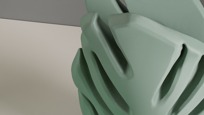 Monstera Leaf Vase, Minimalist Botanical Vessel, Modern Tabletop Accent, Sculptural