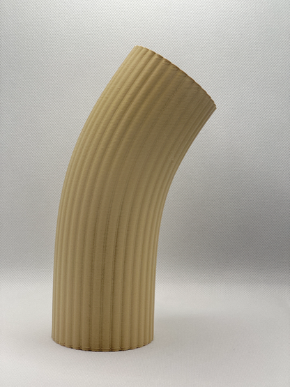Modern Vase, Ripple Texture Paired Centerpiece, Curved Tabletop Ornament Minimal