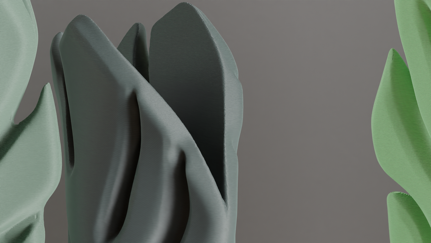 Monstera Leaf Vase, Minimalist Botanical Vessel, Modern Tabletop Accent, Sculptural