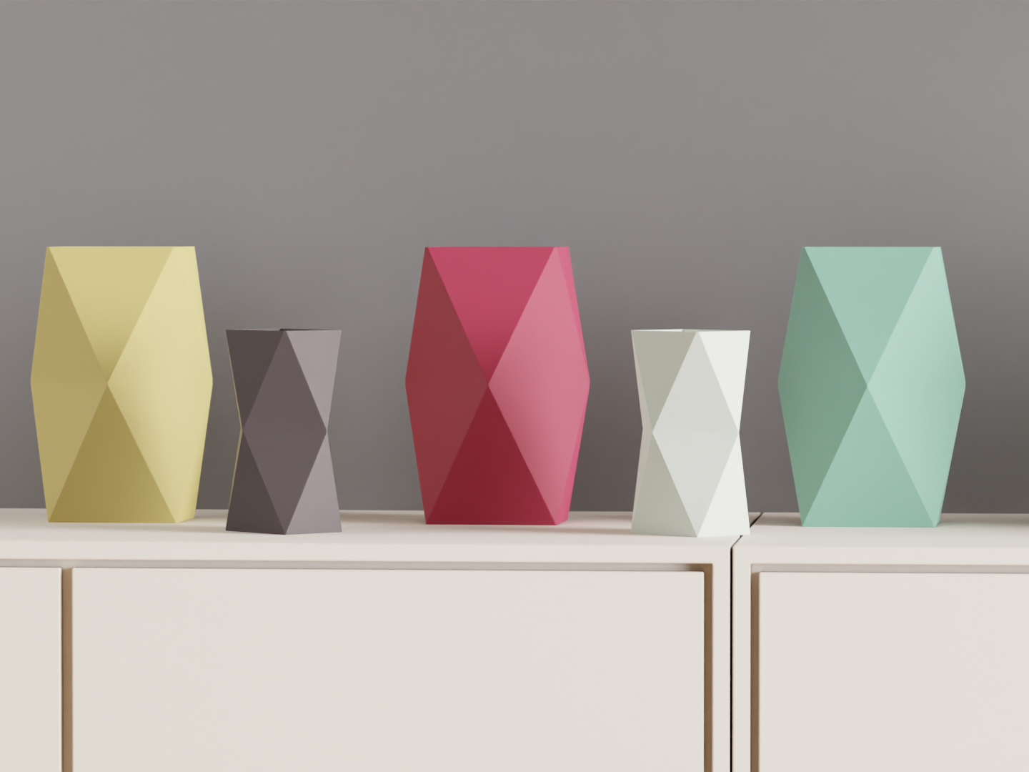 Geometric Vase, Dual Aspect Twist, Modern Hexagon Centerpiece, Minimalist Penholder