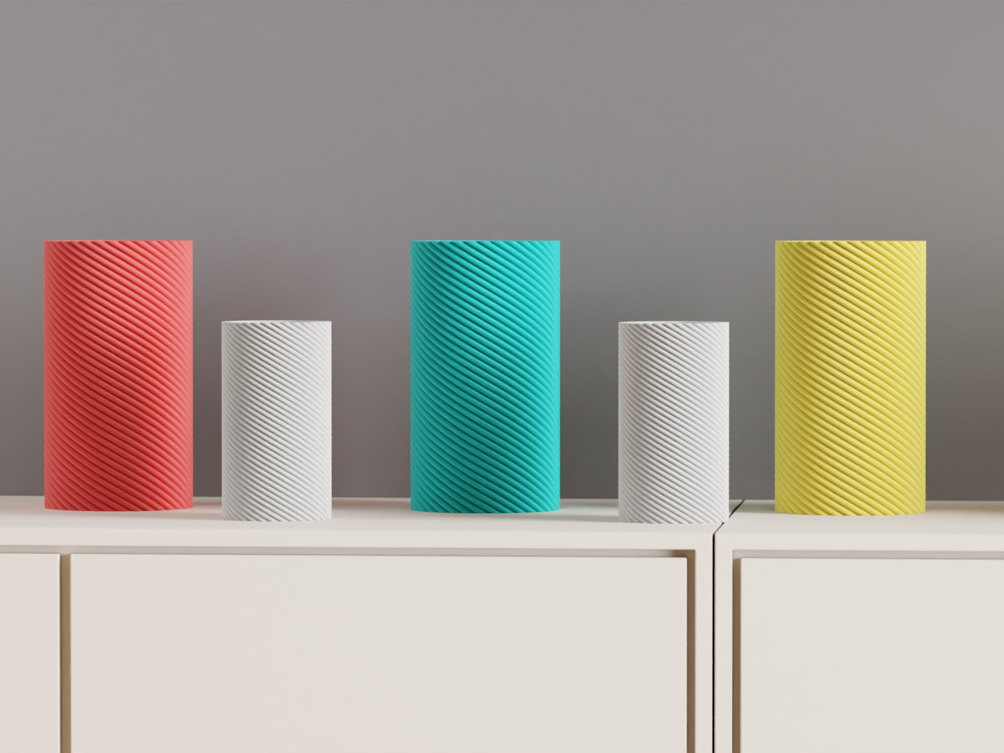 Original Spiral Column Vase, Sculptural Geometric Centerpiece, Contemporary Tablescape Accent, Nordic Style, Art Deco