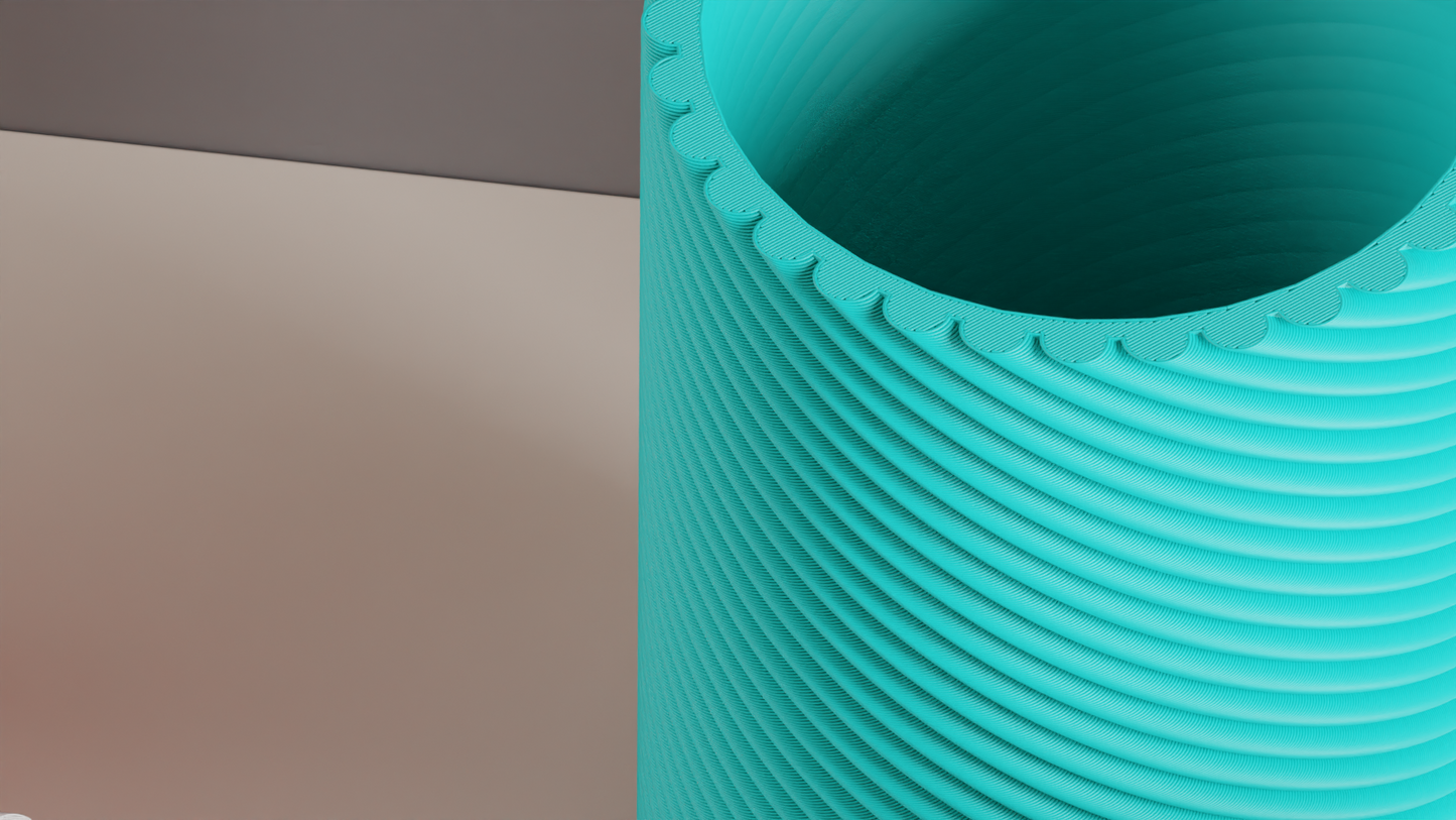 Original Spiral Column Vase, Sculptural Geometric Centerpiece, Contemporary Tablescape Accent, Nordic Style, Art Deco