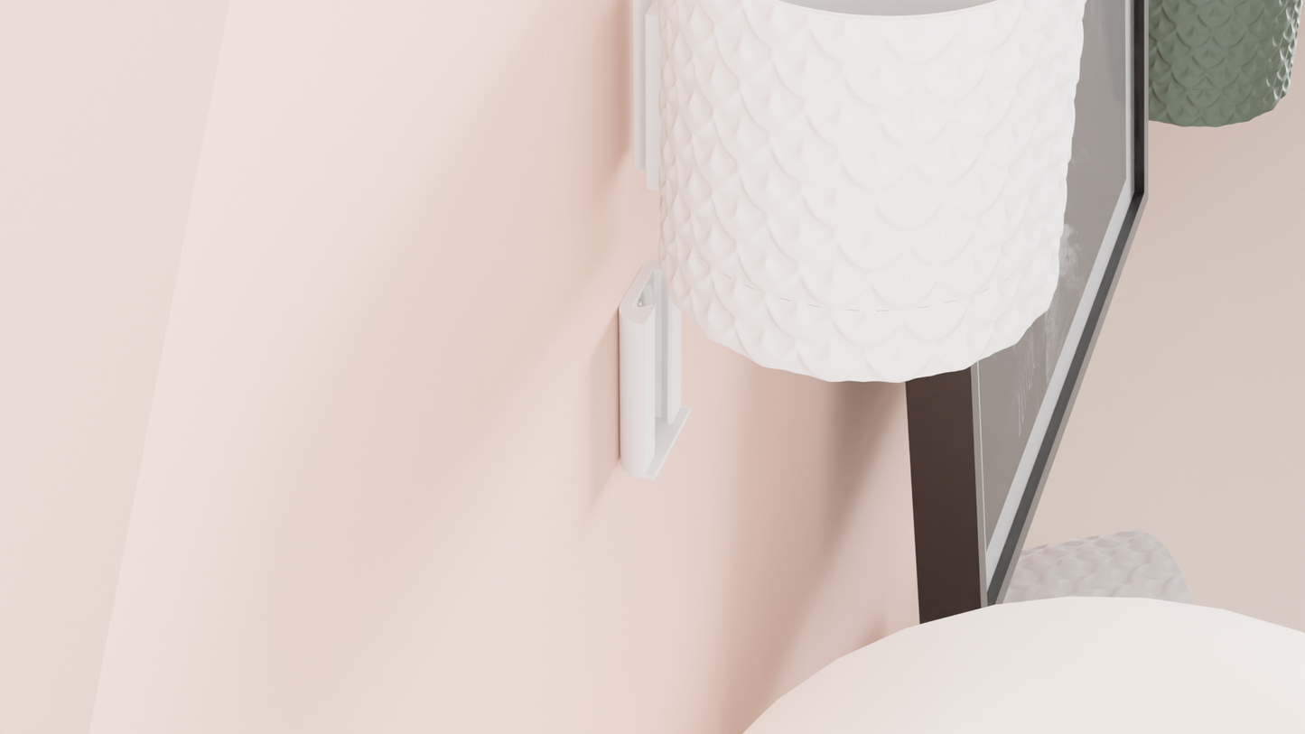 Wall planter, floating vertical holder, minimalist architectural succulent organizer