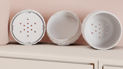 Wall planter, floating vertical holder, minimalist architectural succulent organizer