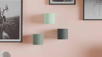 Wall planter, floating vertical holder, minimalist architectural succulent organizer