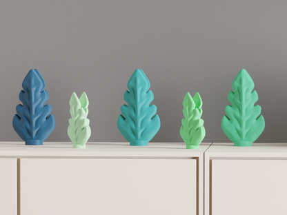 Leaf Vase, Geometric Botanical Centerpiece, Sculptural Tabletop Accent, Minimalist Elegant