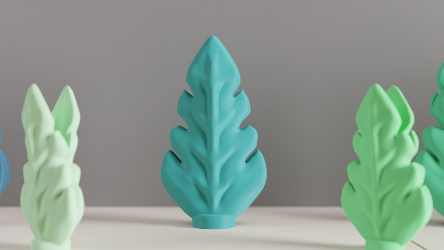 Leaf Vase, Geometric Botanical Centerpiece, Sculptural Tabletop Accent, Minimalist Elegant