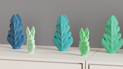 Leaf Vase, Geometric Botanical Centerpiece, Sculptural Tabletop Accent, Minimalist Elegant