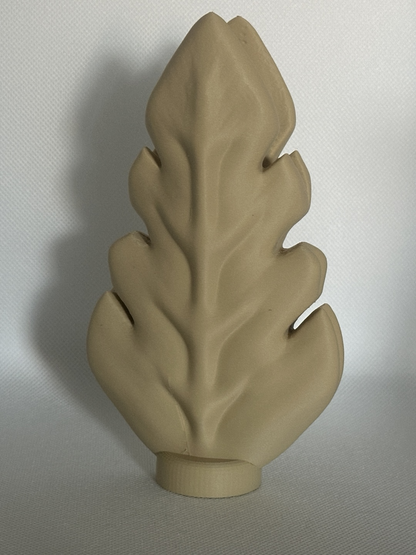 Leaf Vase, Geometric Botanical Centerpiece, Sculptural Tabletop Accent, Minimalist Elegant