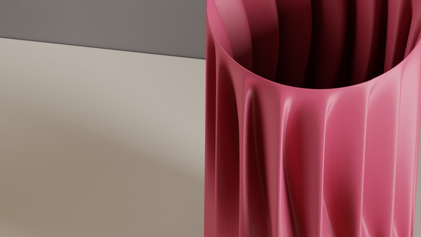 Modern Vase, Twisted Spiral Minimalist Geometric TableAccent, JapandiStyle Sculptural