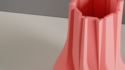 Modern Minimalist Wave Vase, Geometric Flowing Flower Holder, Stylish Tabletop Sculptural Piece, Contemporary Accent