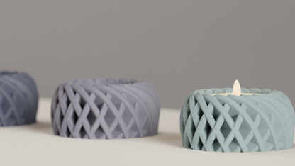 Modern Nordic Style Spiral Basket Candle Holder, Stylish Contemporary LED Lantern, Tabletop Ambient Statement