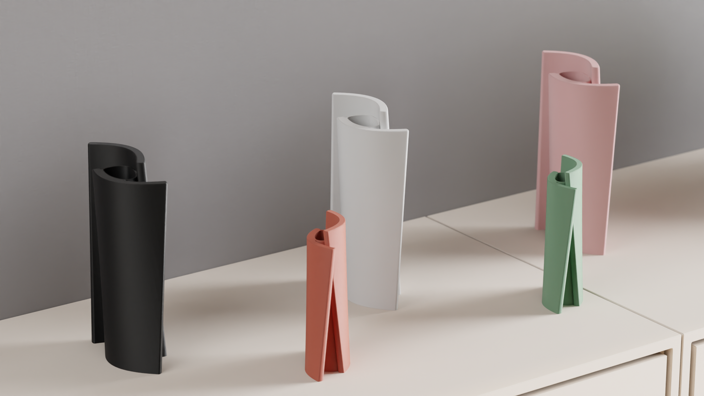 Geometric Vase, Folded Elegance Architectural Flower Vessel, Modern Tabletop Accent