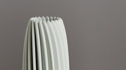 Modern Vase, Rippled Sculptural Vessel, Textured Tabletop Decorative, Mantel Statement