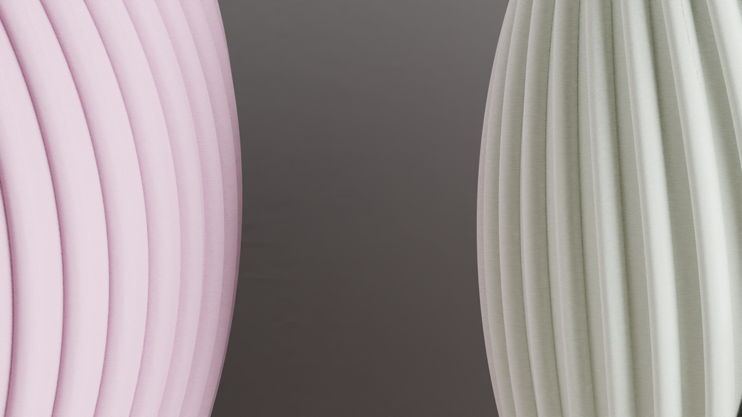 Spiral Vase, Dual Tone Sculptural Designer Tabletop Accent Contemporary Statement