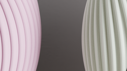 Spiral Vase, Dual Tone Sculptural Designer Tabletop Accent Contemporary Statement