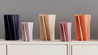 Sculptural Vase, Spiral Twist Centerpiece, Modern Elegant Tabletop Decorative Accent