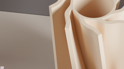 Sculptural Vase, Spiral Twist Centerpiece, Modern Elegant Tabletop Decorative Accent