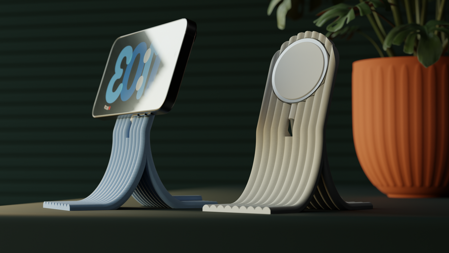MagSafe Phone Stand, iPhone StandBy Dock, Nightstand Charger Holder, Minimalist.