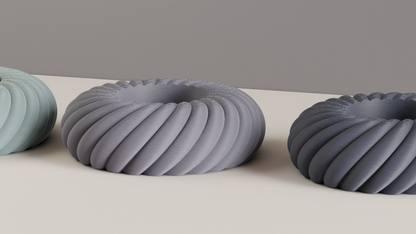 Tealight Holder, Rope Texture Sculptural DecorativeCandleCup, Tabletop Accent Ambient Glow