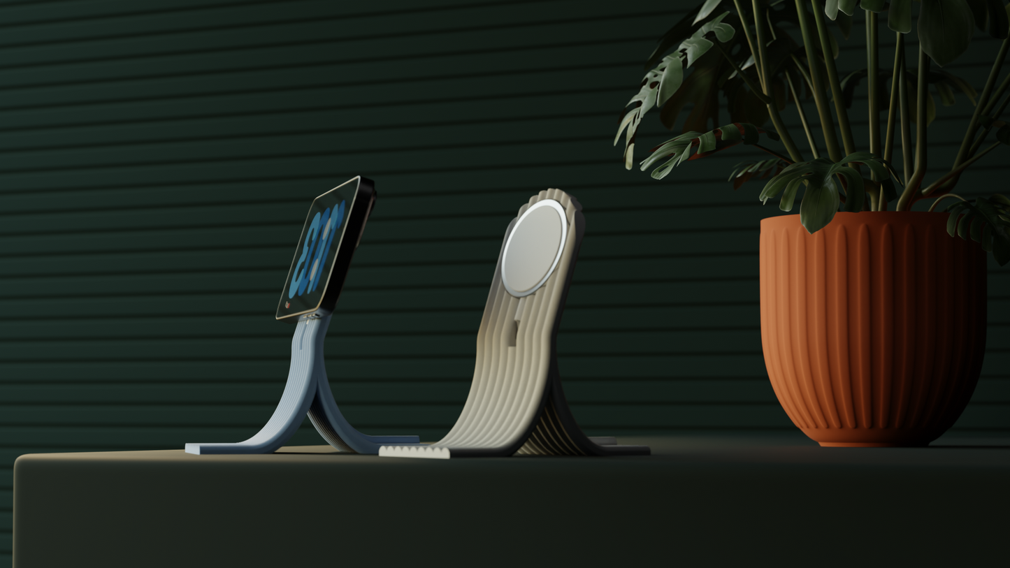 MagSafe Phone Stand, iPhone StandBy Dock, Nightstand Charger Holder, Minimalist.