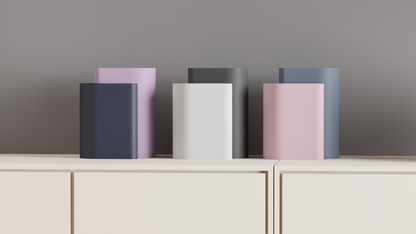 Modern Vase, Interlocking Pair, Contemporary Tabletop Flower Holder, Minimalist Desk Organizer