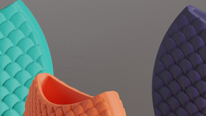 Original Art Deco Contemporary Scale Pattern Circular Vase, Minimalist Accent, Sculptural Decorative Vessel Centerpiece