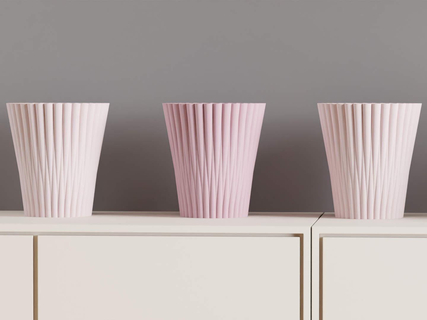 Modern Vase, Geometric Bidirectional Tabletop Accent, Minimal Japandi Floral Holder