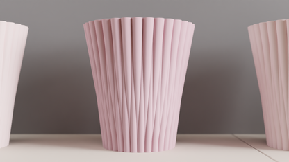 Modern Vase, Geometric Bidirectional Tabletop Accent, Minimal Japandi Floral Holder