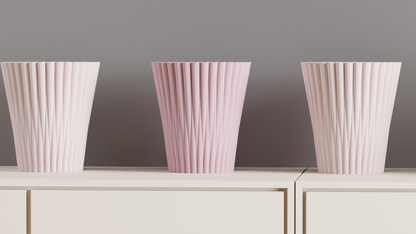 Modern Vase, Geometric Bidirectional Tabletop Accent, Minimal Japandi Floral Holder