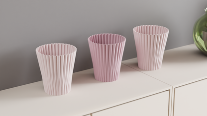 Modern Vase, Geometric Bidirectional Tabletop Accent, Minimal Japandi Floral Holder