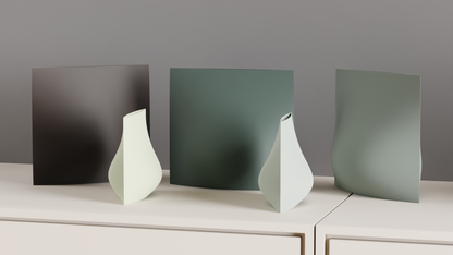 Modern Vase, Minimalist Sculptural Centerpiece, Asymmetrical Tabletop Accent, Art Deco