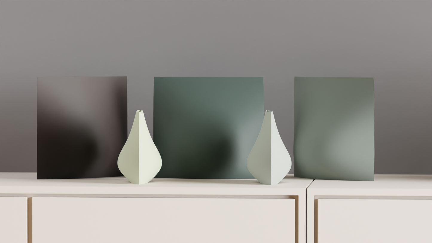 Modern Vase, Minimalist Sculptural Centerpiece, Asymmetrical Tabletop Accent, Art Deco